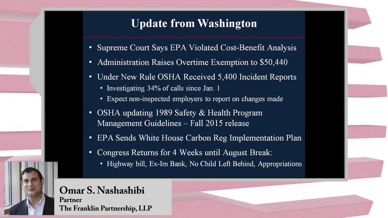 2015-7-8 – Update from Washington, D.C.