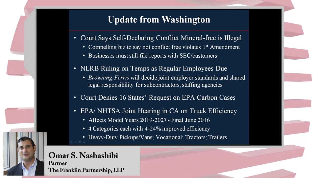 2015-8-26 – Update from Washington, D.C.
