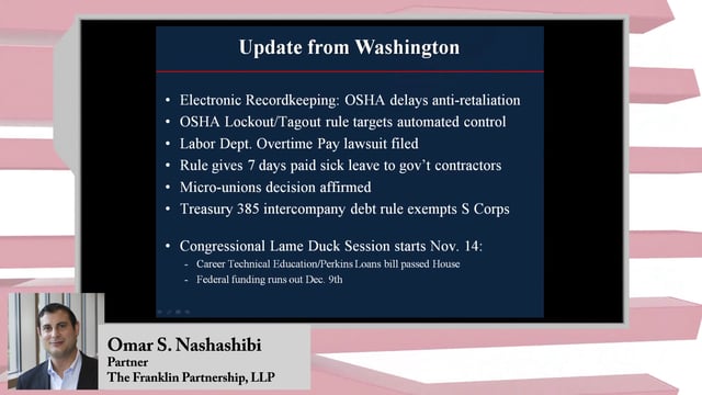 2016-10-24 – Update from Washington, D.C.