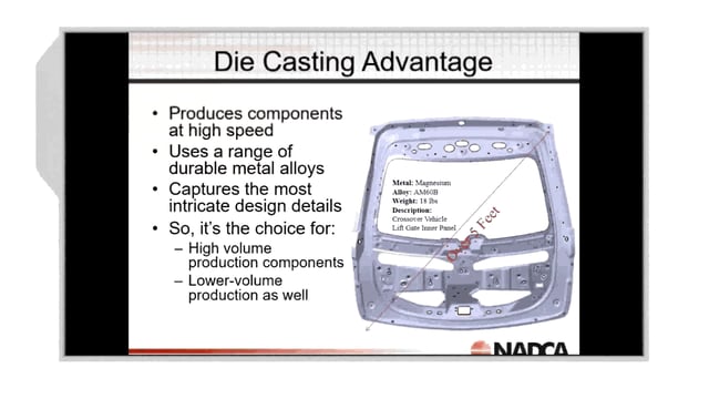 2017-2-22 – Introduction to Die Casting, Die Casting Machines & Dies – Highlight