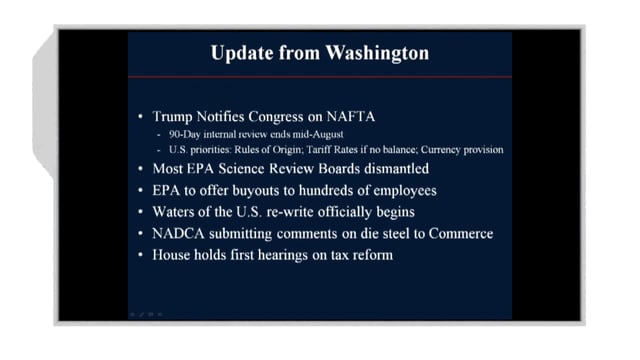 2017-05-24 – Update from Washington, D.C.