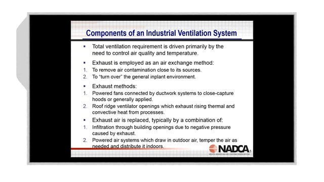 2017-7-12 – Defining the Roles and Assessing the Performance of Supply and Exhaust Air Ventilation in the Workplace – Highlight