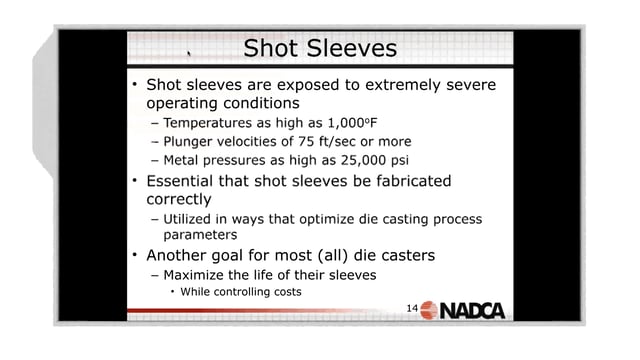 2017-7-19 – Shot System Components: The Shot Sleeve – Highlight
