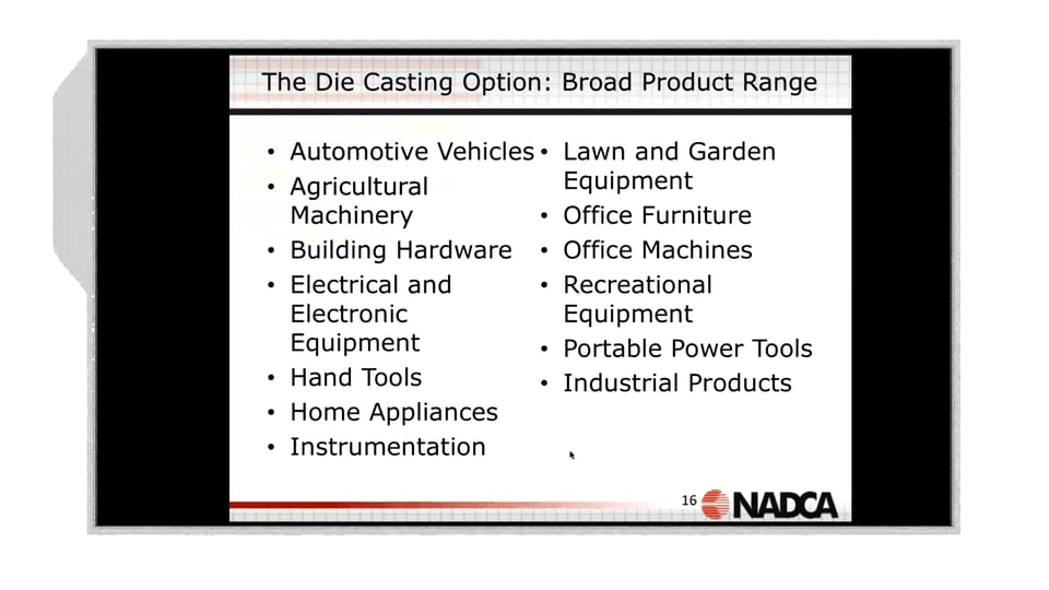 2017-12-27 – Product Design for Die Casting-Part 1: Introduction  –  Highlight