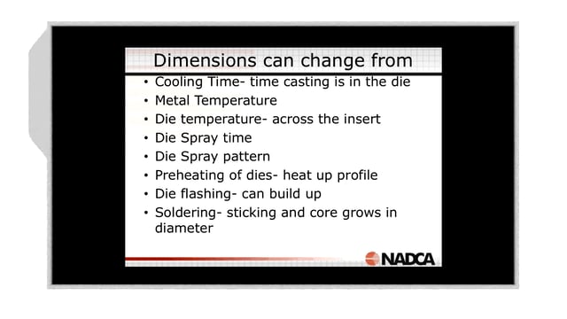 2018-01-24 – Engineering Die Casting Dies: Dimensional Repeatability  –  Highlight