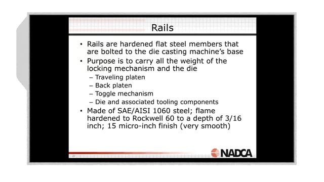 2018-02-14 – Mechanical Maintenance & Evaluation of Die Cast Machines: Primary Mechanical Structures –  Highlight