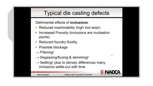 2018-09-19 – High Integrity Die Casting: Melting, Melt Treatment, and Transfer – Highlight
