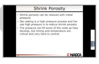 2019-01-09 – Die Casting Defects – Shrinkage Porosity – Highlight